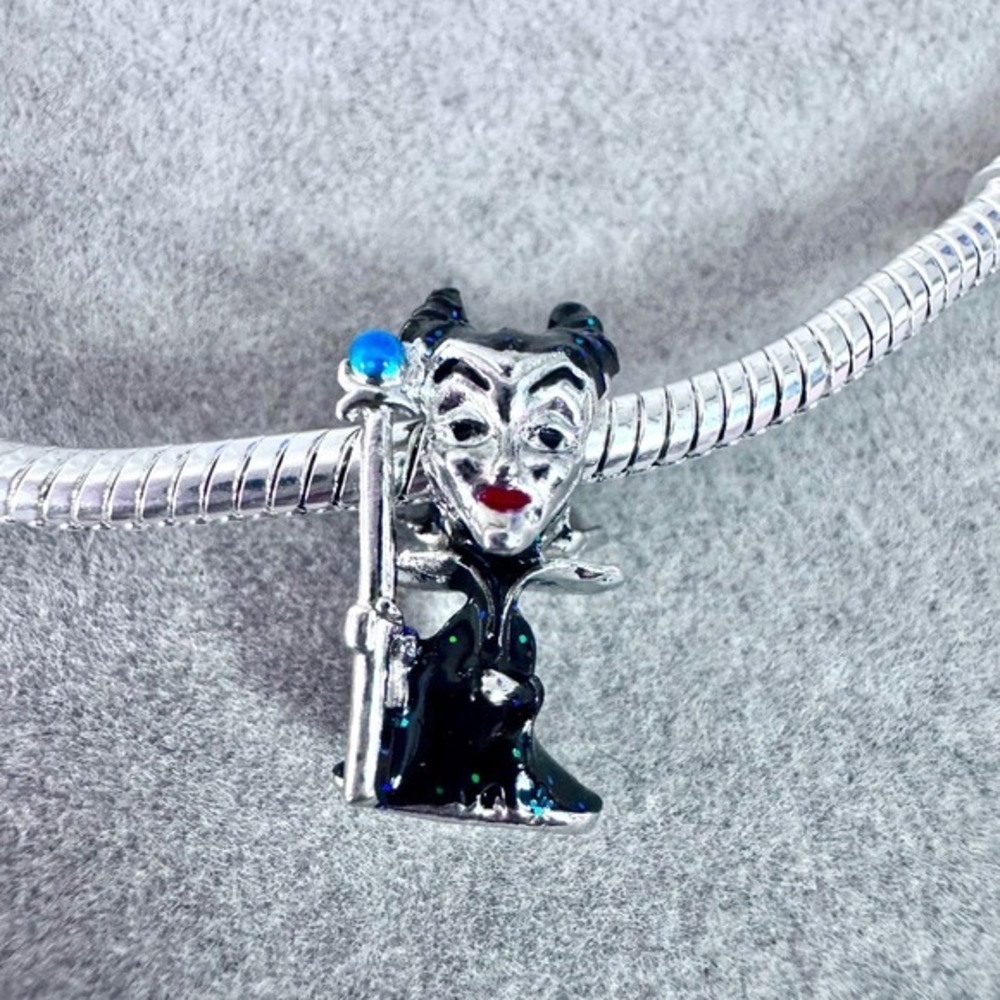 Disney Maleficent Bead Charm Silver fits‎ PANDORA - Picture 2 of 13